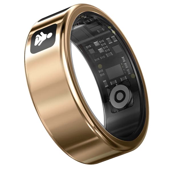 Smart ring med display, justerbar størrelse