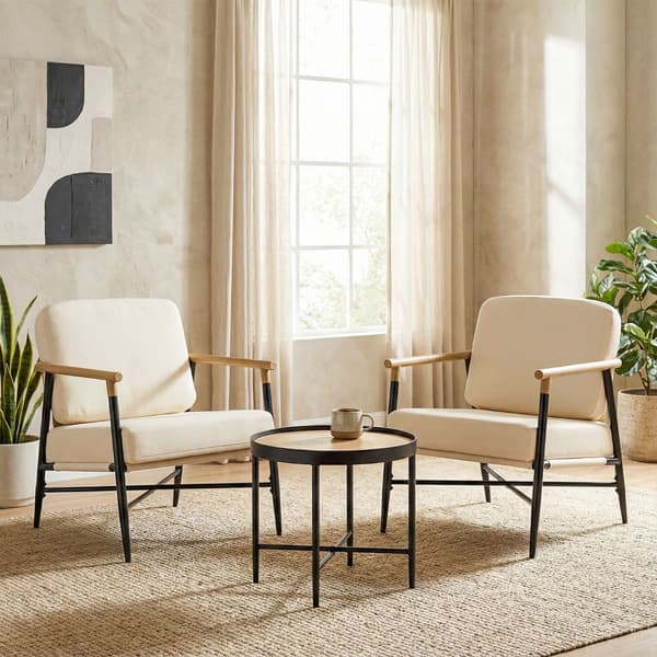 Accent lenestol, beige, avtakbare glidelåsputer