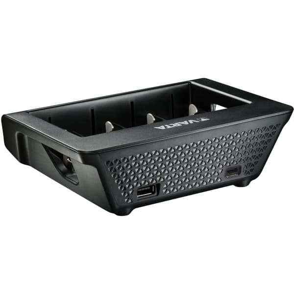 Universell LCD-batterilader for AA, AAA, C, D, 9V