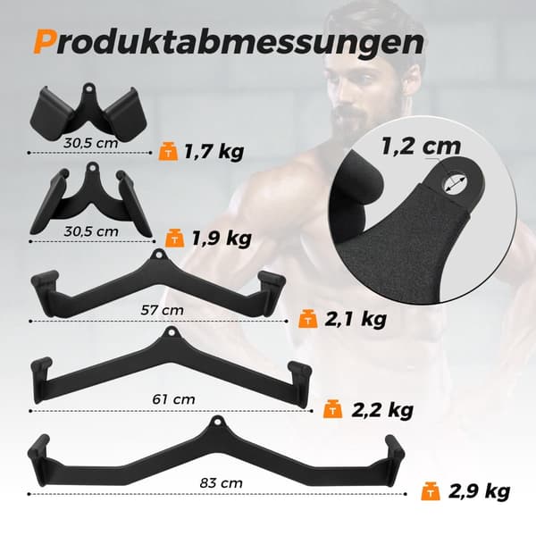 Kabelmaskinetilbehørssæt – 5 dele, metal, ergonomisk
