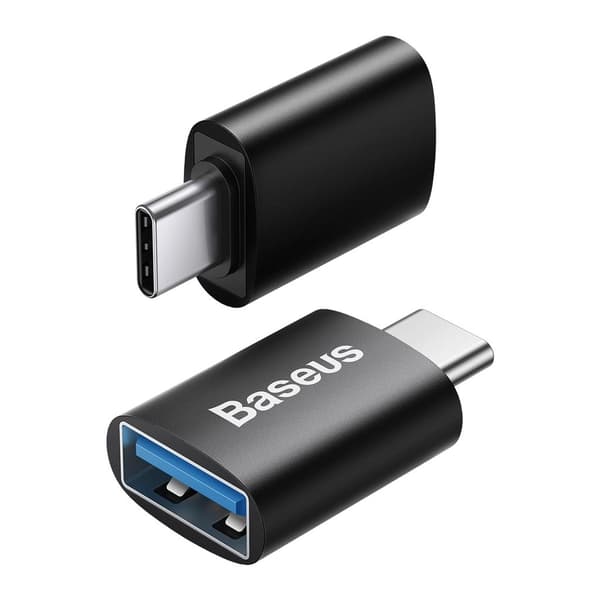 Baseus USB-C til USB-A-adapter 10 Gb/s - svart