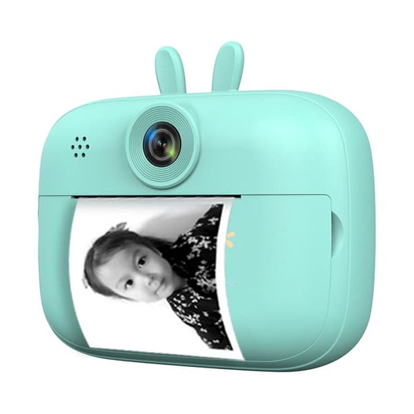 Mini HD-kamera 1080P med termisk printer - Blå