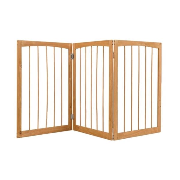 Trækæleport, 3-panelers foldbar, fritstående, 76 cm