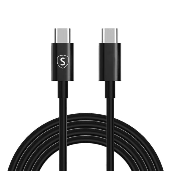 Hurtigopladningskabel USB-C til USB-C 60W, 3A, PD, 2m - Sort