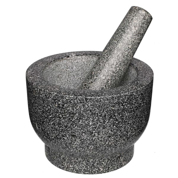 Granit morter og støder sæt, 10 cm