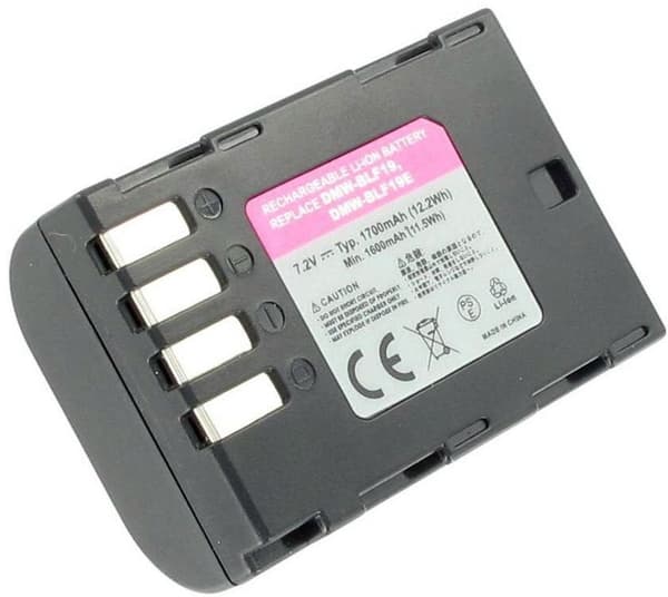 Batteri for DMW-BLF19 erstatningsbatteri