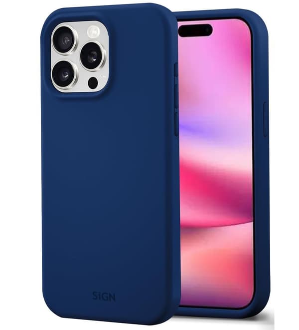 Liquid Silikone Cover til iPhone 16 Pro - Blå