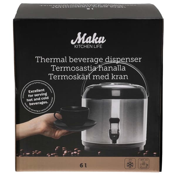 Drikkedispenser med kran, 6 liter