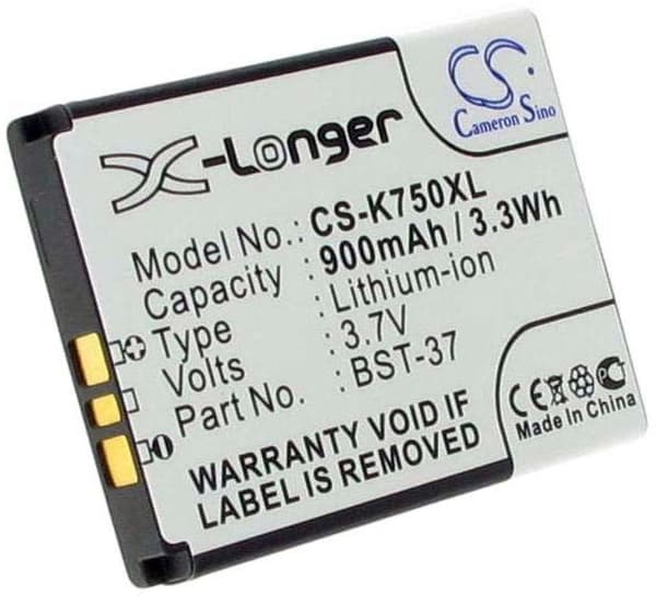 Batteri for BST-37 erstatningsbatteri