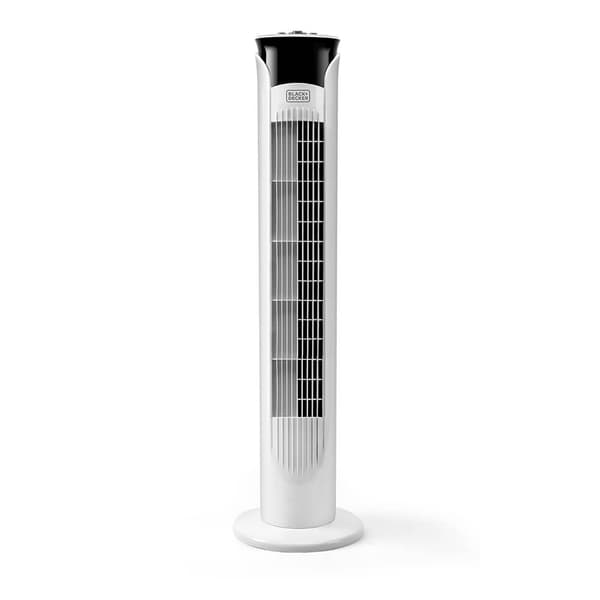 BLACK+DECKER Tårnventilator Hvid 81cm