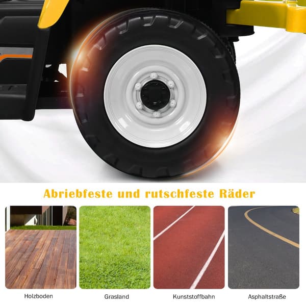 12V barnetraktor med tilhenger og fjernkontroll