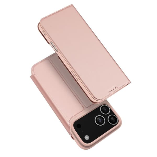 DUX DUCIS iPhone 17 Pro-deksel med stativ – rosa
