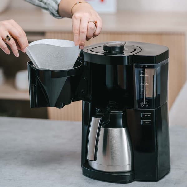 Kaffemaskine, Sort, 1,25L, Aromavælger