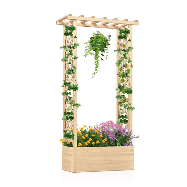Trækrukke med espalier og drænhuller