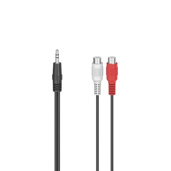 HAMA Adapter Audio 2x RCA-stik til 3,5-jackstik