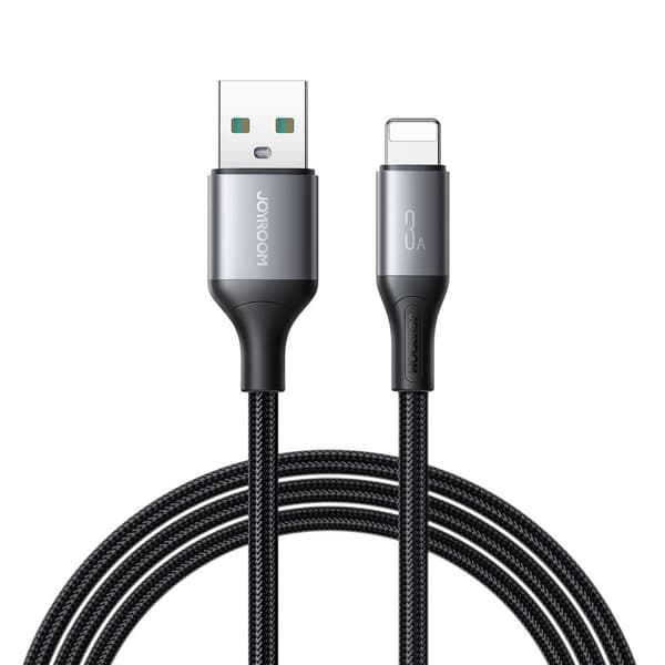 Joyroom Flash Series hurtigladekabel USB-A til Lightning 3A, 1m - svart