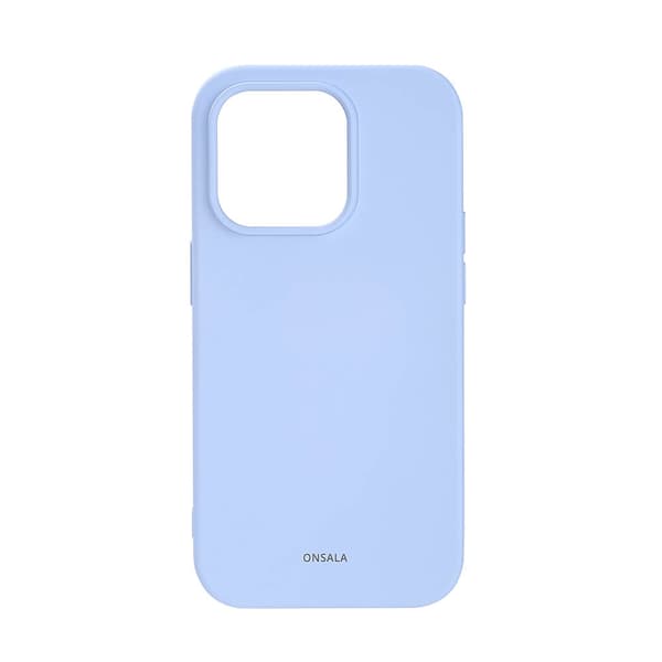 ONSALA Bakdeksel Silikon iPhone 14 Pro 6.1" Lyseblå