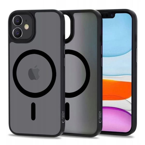 Tech-Protect MagMat MagSafe-deksel til iPhone 11 – matt svart