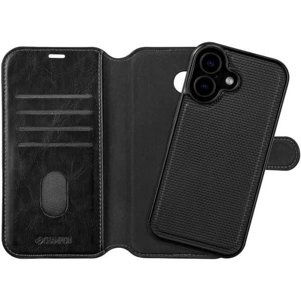 Slimmat plånboksfodral för iPhone 17, 2-i-1-design