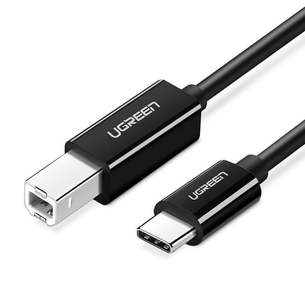 Ugreen USB-C til USB-B 2.0 skriverkabel 2m - svart