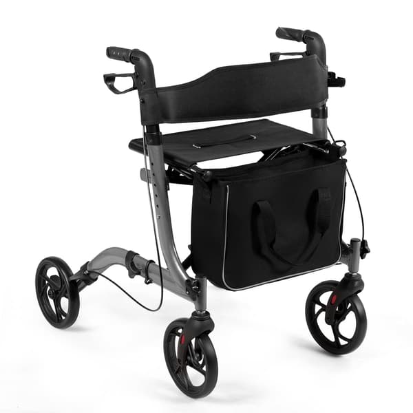 Letvægts, foldbar rollator med justerbar højde