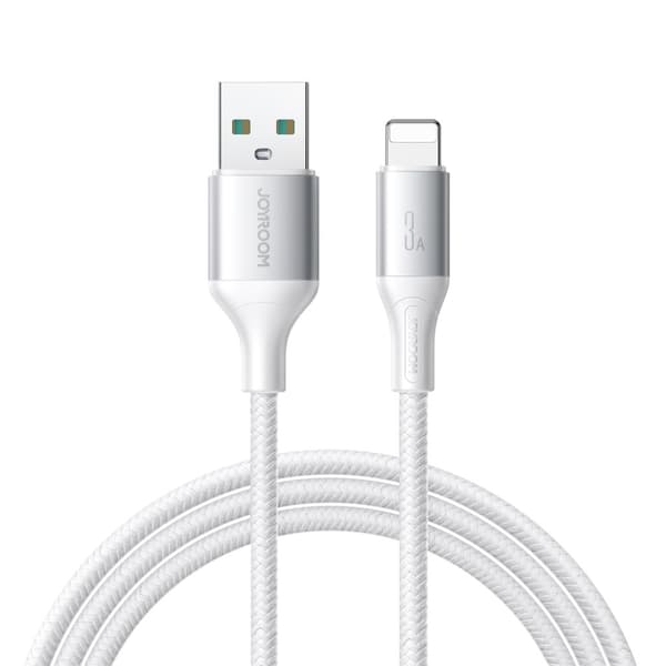 Joyroom Flash Series hurtigladekabel USB-A til Lightning 3A, 1m - hvit