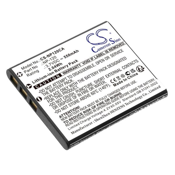 Udskiftningsbatteri til Casio NP-120