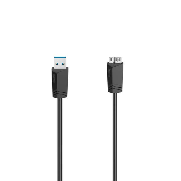 HAMA Kabel Micro-USB 3.0 5Gbit/s Sort 1.5m