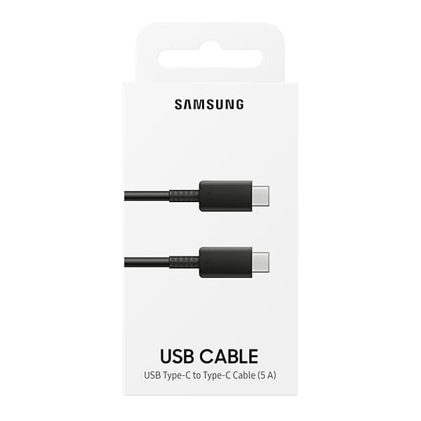 Samsung USB-C til USB-C Kabel 5A - Sort