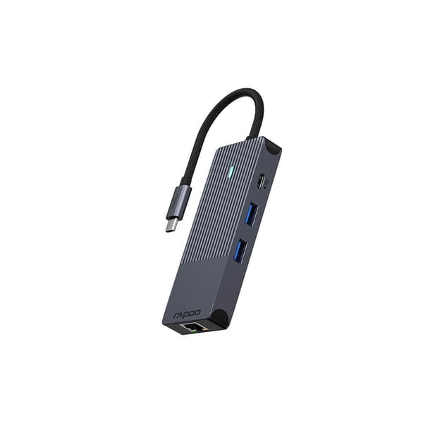 RAPOO USB-C Multiport UCM-2004 8-i-1 USB-C-adapter