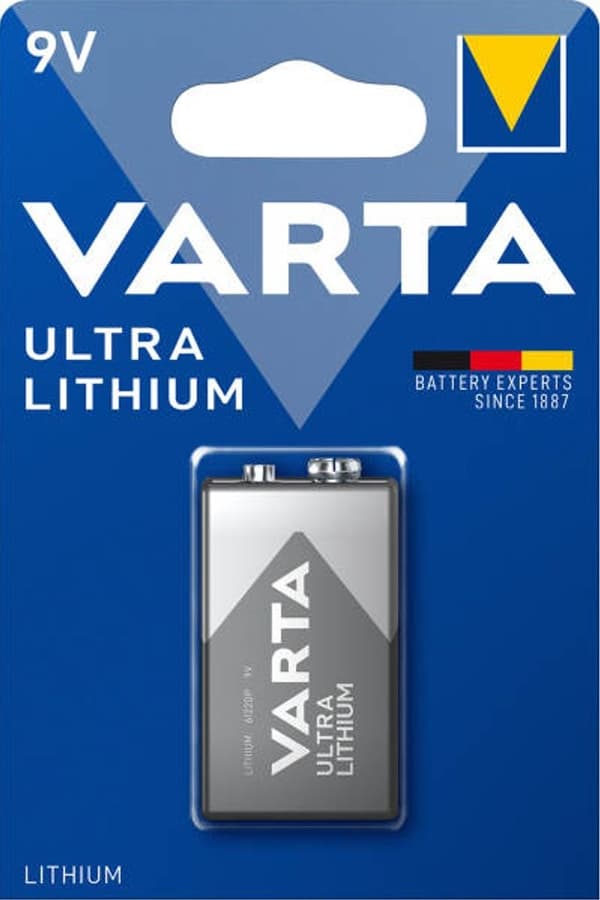 VARTA Ultra Lithium 9V batteri