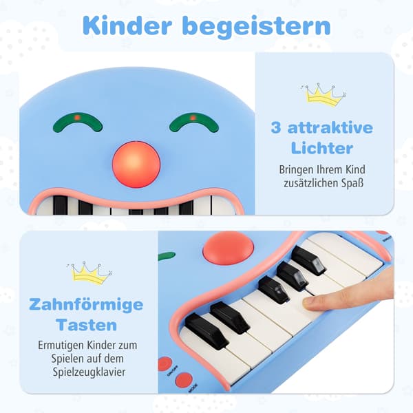 Barnpiano med keyboard och musik, 13 tangenter