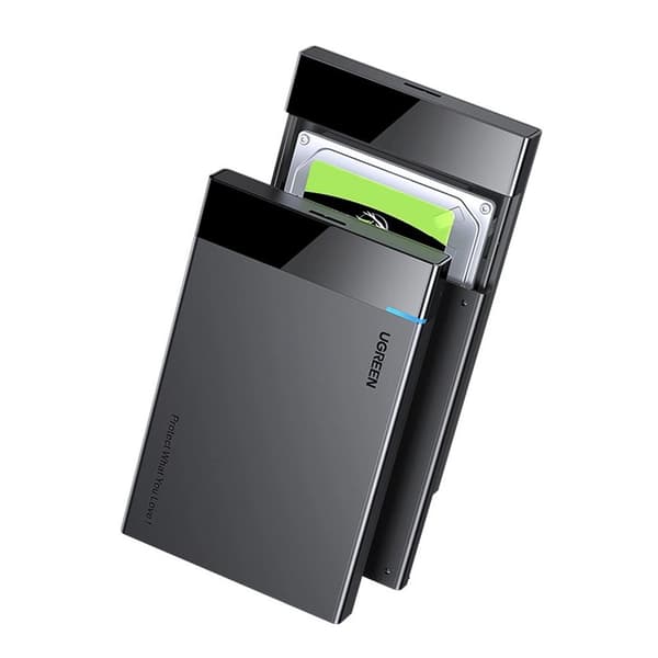 UGREEN hårddiskhus 2,5" SATA 6TB USB-C - Svart