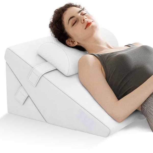 Justerbart Memory Foam Kilepudesæt – Off White