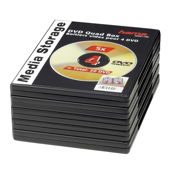 HAMA DVD boks til 4 diske 5-pak