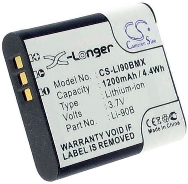 Batteri för LI-90B ersättningsbatteri
