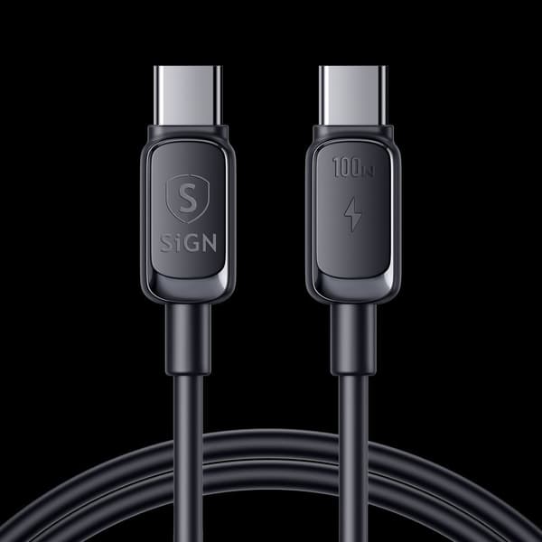 USB-C til USB-C-kabel 100W, 3m - Svart