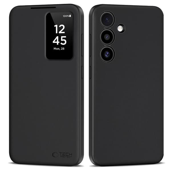 Tech-Protect Smart Pungcover Til Samsung Galaxy S25 - Mat Sort