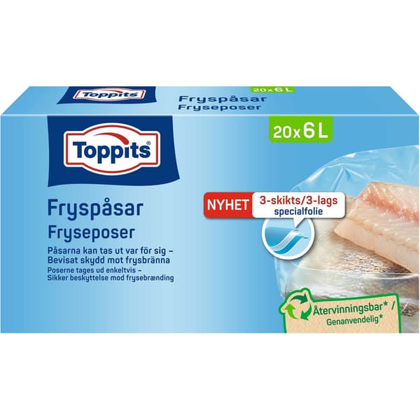 Komposterbara soppåsar 6L, 20-pack