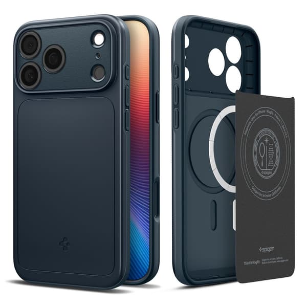 Spigen Thin Fit Magsafe Case For Iphone 17 Pro Max - Navy Blue