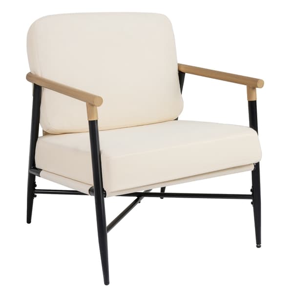 Accent lenestol, beige, avtakbare glidelåsputer