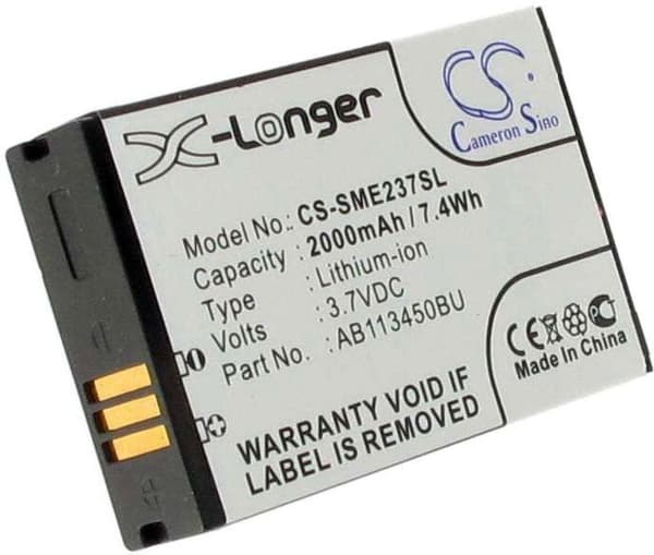 Batteri til Samsung GT-E2370 mfl erstatningsbatteri