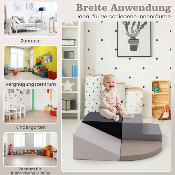 Skumlekblockset – 4 delar klättring och glidning