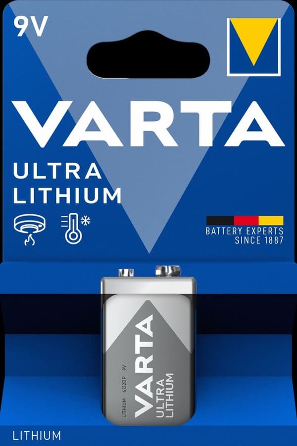 VARTA Ultra Lithium 9V batteri