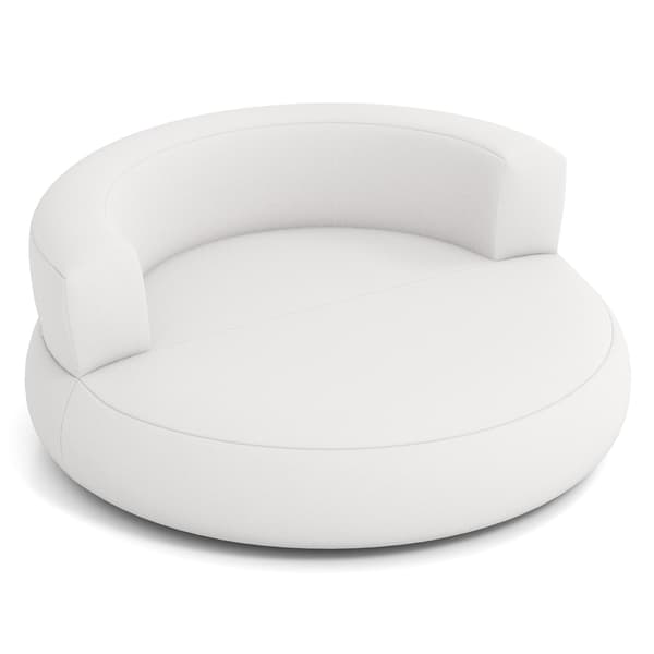 Uppblåsbar soffa med avtagbart överdrag, 142 cm, vit