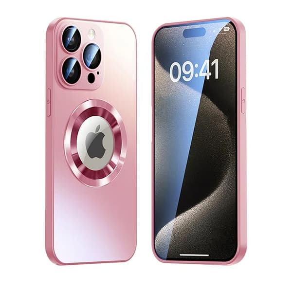 Magnetic Case iPhone 16 Pro Max deksel med linsebeskyttelse - Rosa