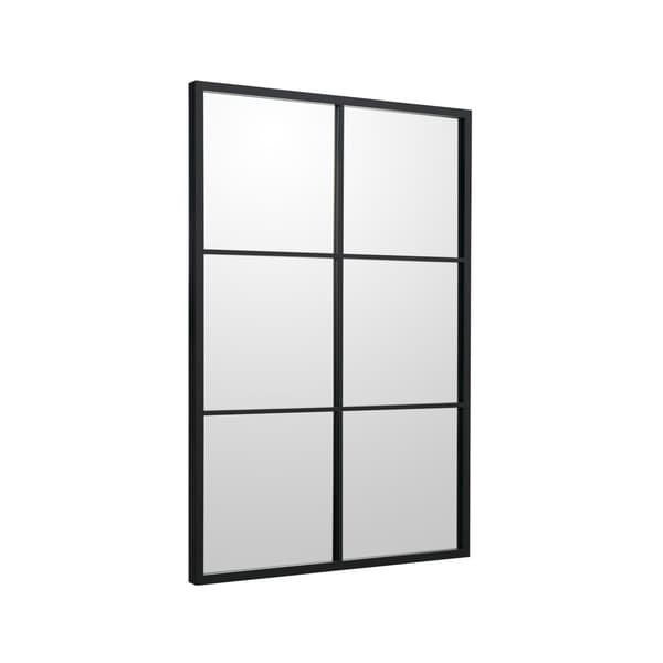 Rektangulär väggspegel, metallram, 70 x 100 cm