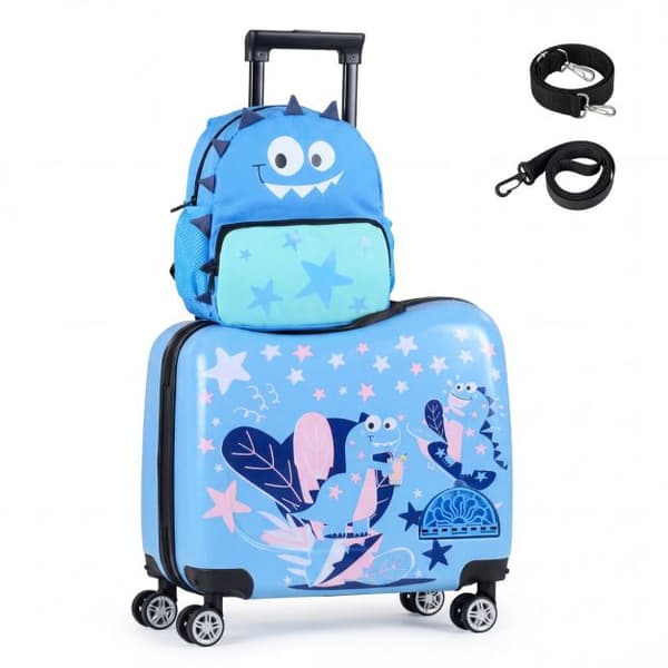 Barn 2-delat handbagageset, blått