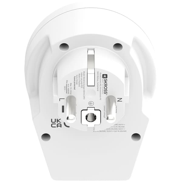 USB-A/USB-C 20W jordet adapter til Europa