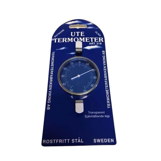 TERMOMETER STOFF Termometer Innendørs/Utendørs Rustfritt stål 75 mm